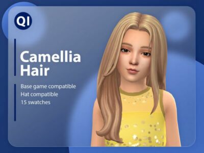 Camellia Hair By Qicc Sims 4 CC