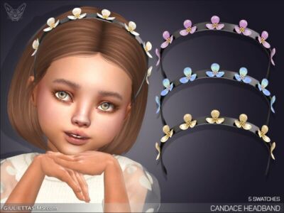 Candace Headband For Toddlers By Giulietta Sims 4 CC