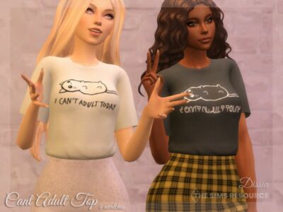 Cant Adult TOP By Dissia Sims 4 CC