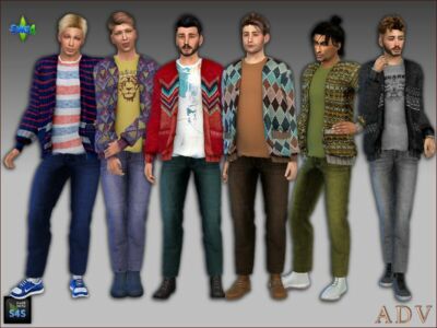 Cardigans And Pants For Adults Sims 4 CC