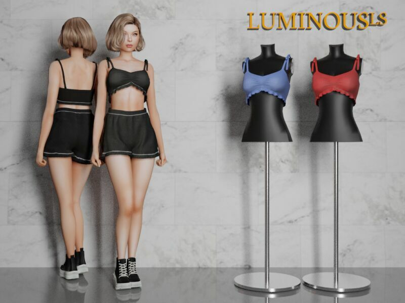 Carina SET -TOP- By Luminousls Sims 4 CC