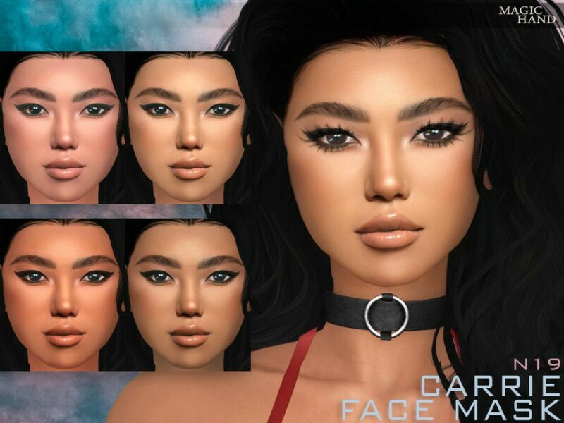 Carrie Face Mask N19 By Magichand Sims 4 CC