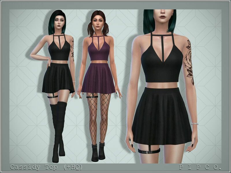 Cassidy TOP. By Pipco Sims 4 CC