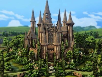 Castle In The Woods Sims 4 CC