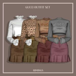 Casual Outfit SET By Rimings Sims 4 CC