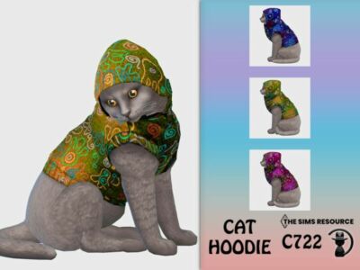 CAT Hoodie C722 By Turksimmer Sims 4 CC