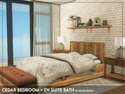 Cedar Bedroom + EN Suite Bathroom (TSR Only CC) By Xogerardine Sims 4 CC