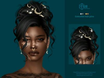 Celestial Hair Pins Sims 4 CC