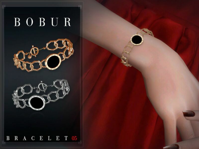 sims 4 cc chain bracelet by bobur3 3