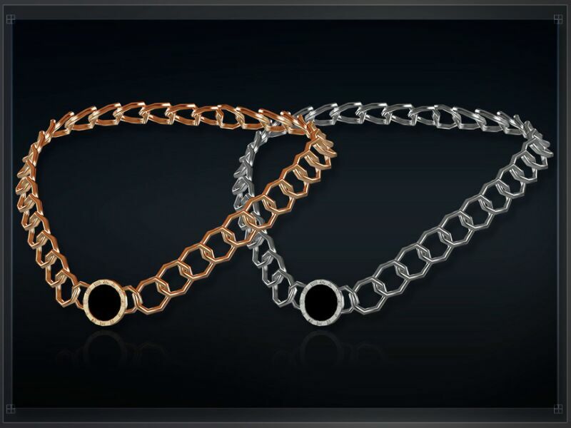 sims 4 cc chain necklace by bobur3 3