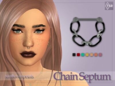 Chain Septum Ring By Sunflowerpetalscc Sims 4 CC