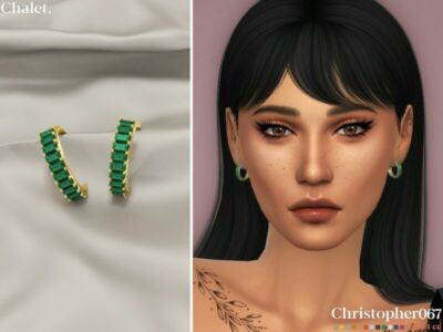 Chalet Earrings By Christopher067 Sims 4 CC