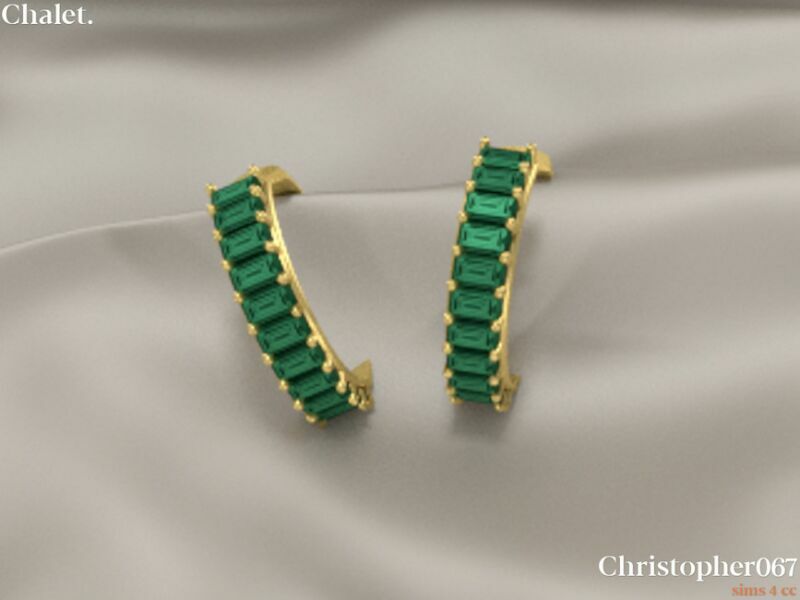 sims 4 cc chalet earrings by christopher067 3