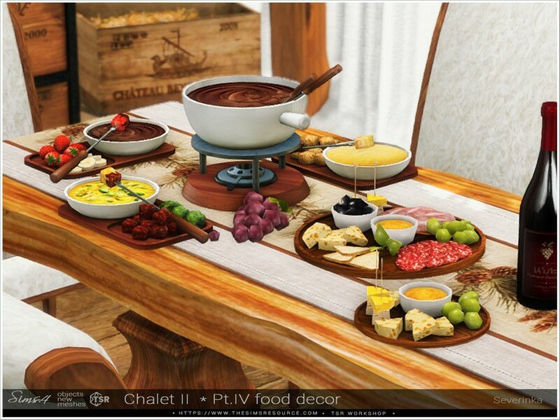 Chalet II Pt.iv Food Decor Sims 4 CC