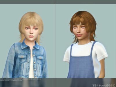 Child Hair G64C By Daisy-Sims Sims 4 CC