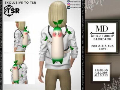 Child Turnip Backpack By Mydarling20 Sims 4 CC