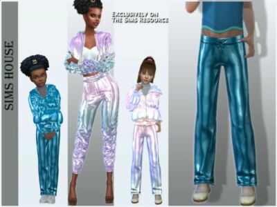 Children’S Holographic Pants Sims 4 CC