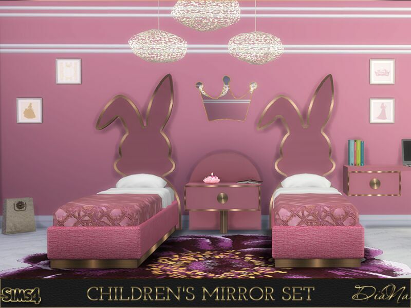 sims 4 cc childrens mirror set by dianasims 3