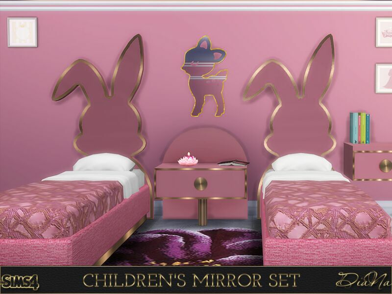 sims 4 cc childrens mirror set by dianasims 4