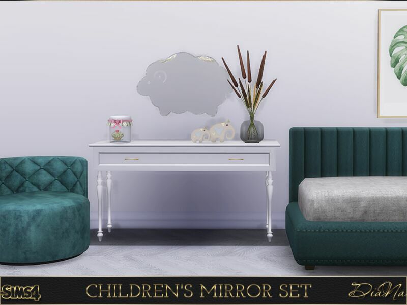 sims 4 cc childrens mirror set by dianasims 5