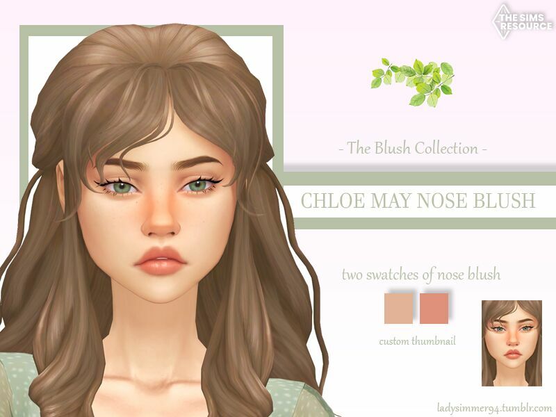 Chloe MAY Nose Blush By Ladysimmer94 Sims 4 CC