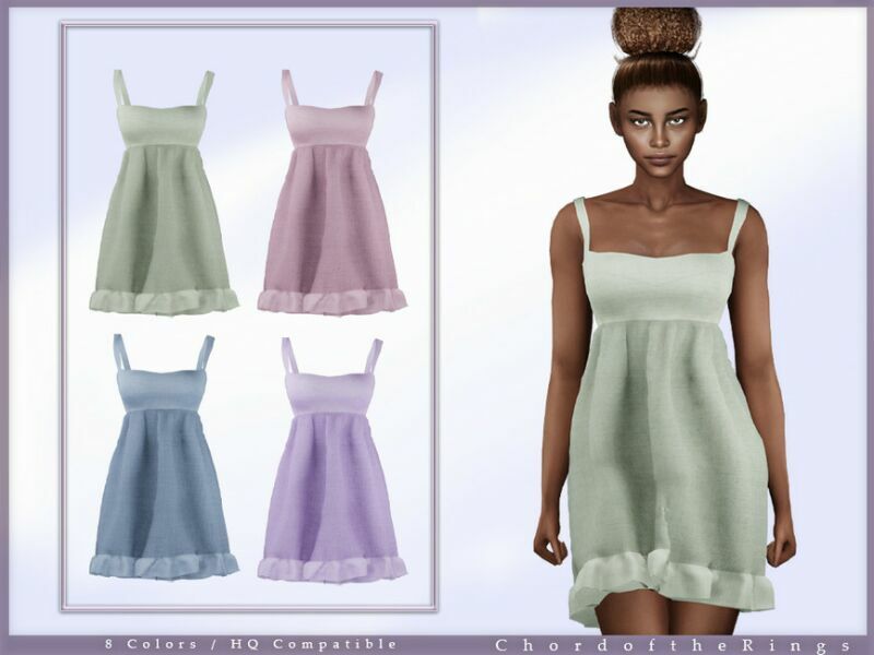 Chordoftherings Dress NO.101 By Chordoftherings Sims 4 CC