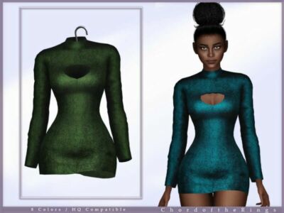 Chordoftherings Dress NO.115 By Chordoftherings Sims 4 CC