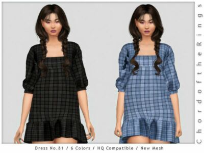 Chordoftherings Dress NO.81 By Chordoftherings Sims 4 CC