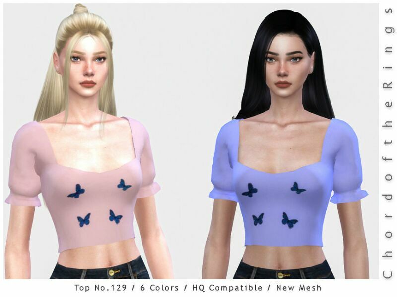 Chordoftherings TOP NO.129 By Chordoftherings Sims 4 CC