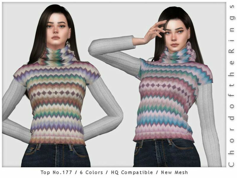 Chordoftherings TOP NO.177 By Chordoftherings Sims 4 CC