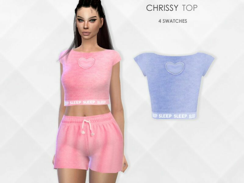 Chrissy TOP By Puresim Sims 4 CC