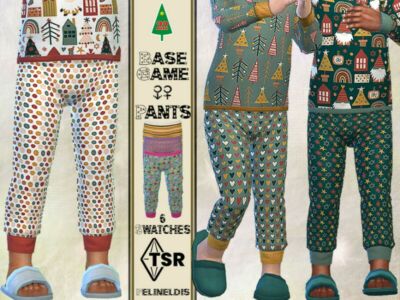 Christmas Pajamas Pants By Pelineldis Sims 4 CC