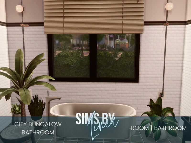 City Bungalow Bathroom By Simsbylinea Sims 4 CC