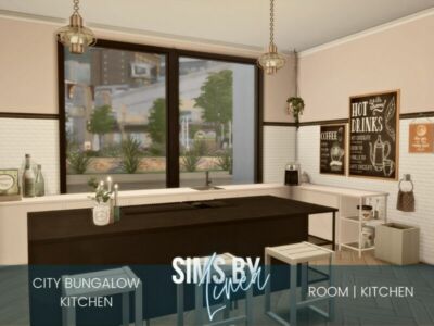 City Bungalow Kitchen By Simsbylinea Sims 4 CC