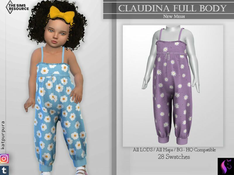 Claudina Full Body By Katpurpura Sims 4 CC