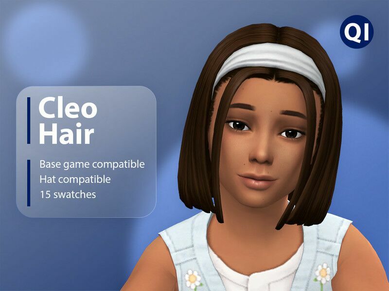 Cleo Hair By Qicc Sims 4 CC