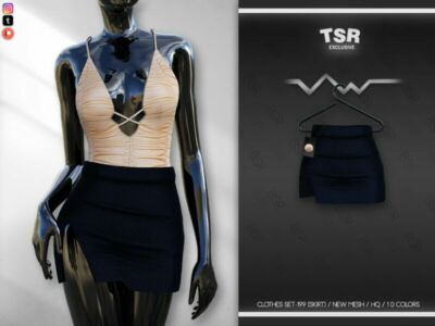 Clothes SET-199 (Skirt) BD653 By Busra-Tr Sims 4 CC