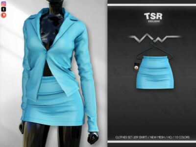 Clothes SET-209 (Skirt) BD674 By Busra-Tr Sims 4 CC