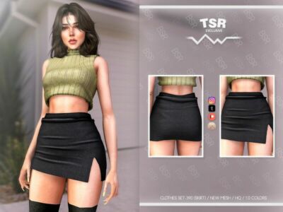 Clothes SET-390 (Skirt) BD1062 By Busra-Tr Sims 4 CC