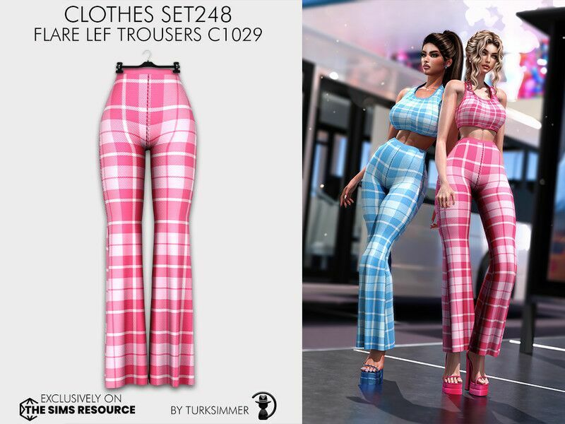 Clothes SET248 – Flare LEG… By Turksimmer Sims 4 CC