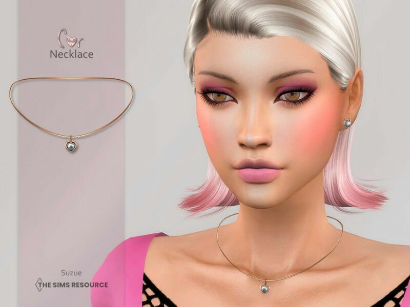 COR Necklace By Suzue Sims 4 CC