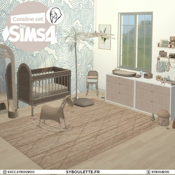 sims 4 cc coraline nursery set by syboulette 2