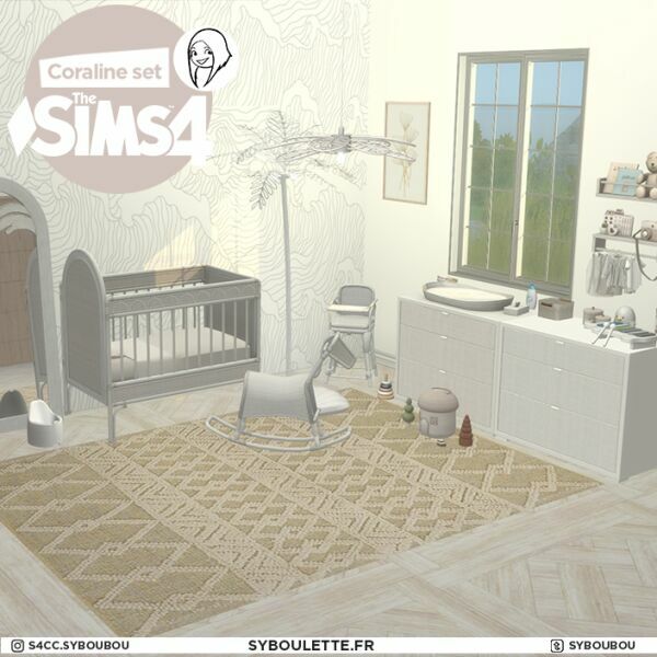 sims 4 cc coraline nursery set by syboulette 6