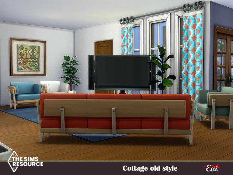 sims 4 cc cottage old style no cc by evi 4