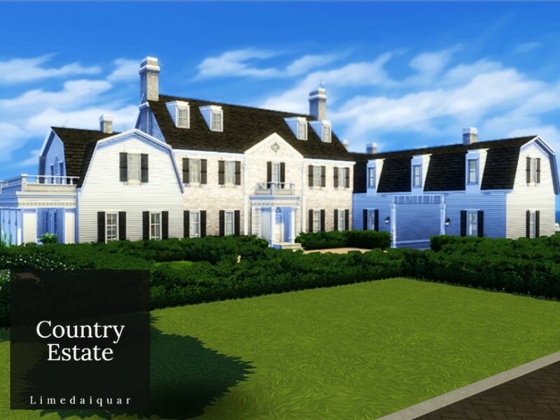 Country Estate By Limedaiquar Sims 4 CC