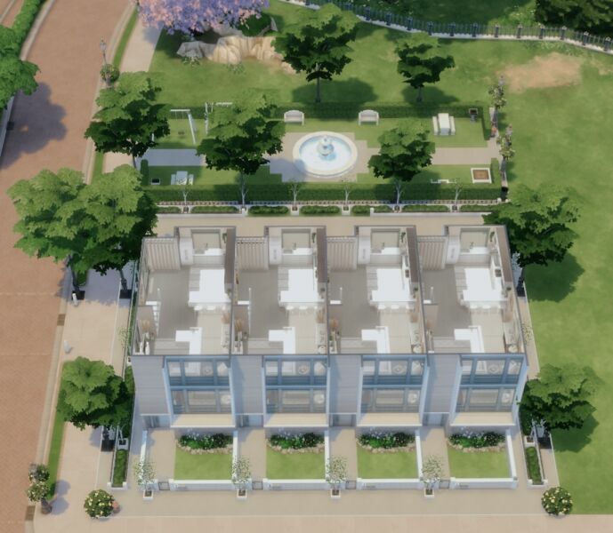 sims 4 cc crescent way townhouses 6