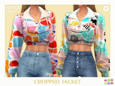 Cropped Jacket Sims 4 CC