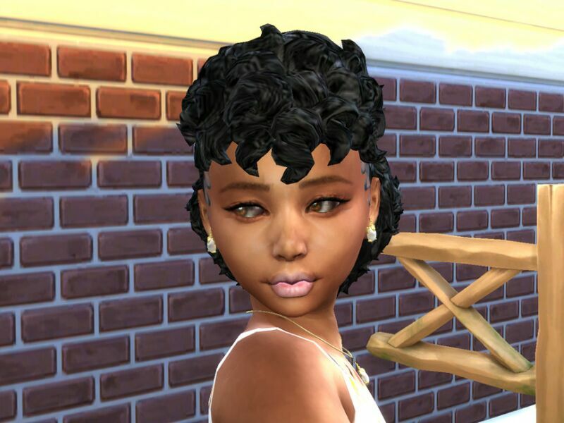 sims 4 cc curly top low pony child by drteekaycee 2