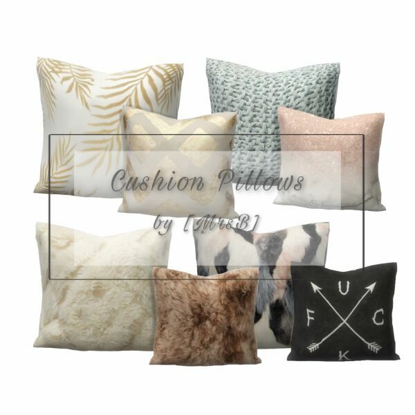 Cushion Pillows | CC By Mrsbarbiex3 Sims 4 CC