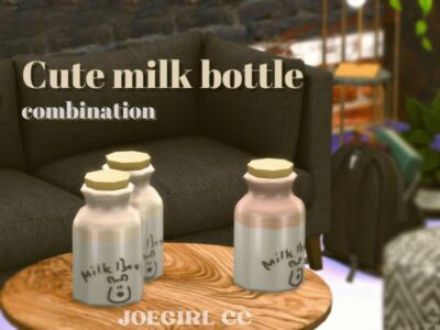 Cute Milk Bottle Combination By Joegirl Sims 4 CC